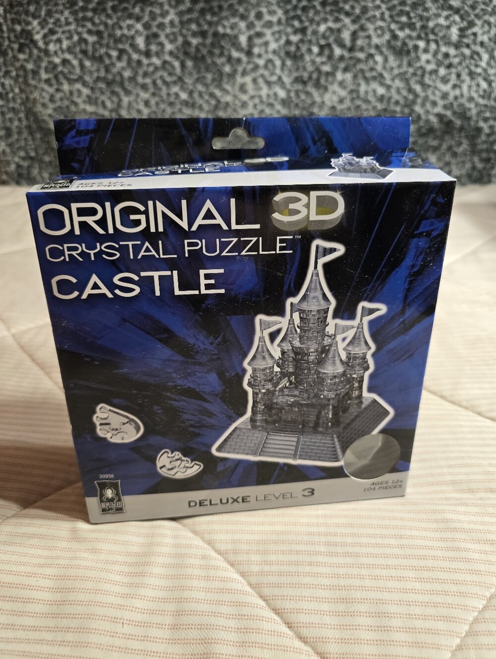 BePuzzled Original 3D Crystal Puzzle Castle Level 3 Deluxe Brainteaser